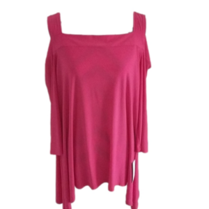 Caribe off shoulder blouse sz 1X pink NWT women's